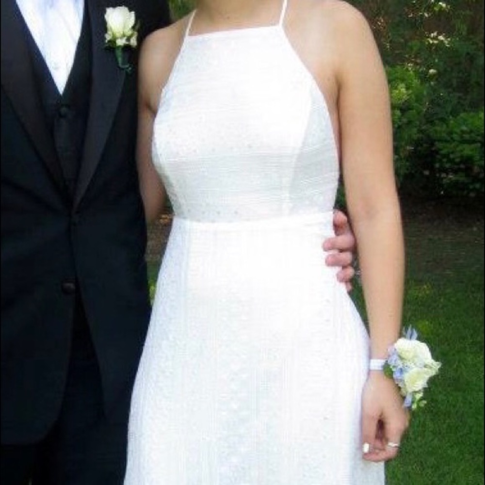 Urban outfitters white long dress